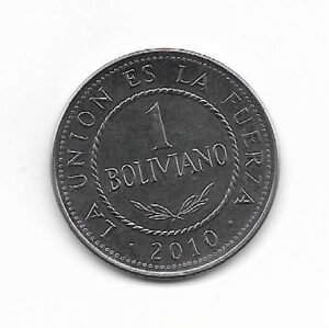 Bolivia 1 Boliviano 2010 KM 217