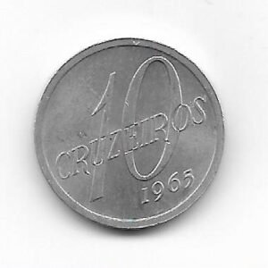 Brasil 10 cruzeiros 1965 KM 572