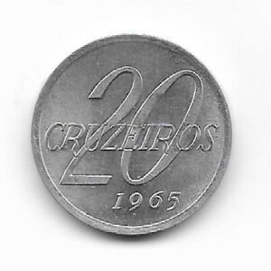 Brasil 20 cruzeiros 1965 KM 573