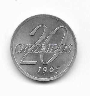 Brasil 20 cruzeiros 1965 KM 573