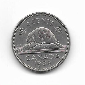 Canada 5 cent 1988 KM 60.2a