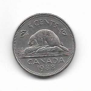 Canada 5 cent 1988 KM 60.2a