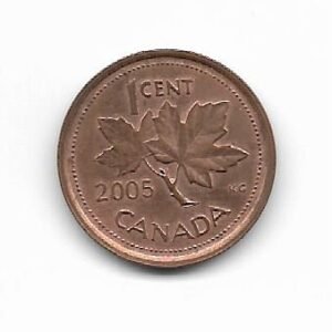 Canada 1 cent 2005 KM 490