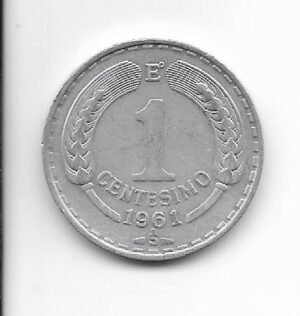 Chile 1 cmo 1961 KM 189