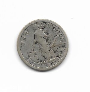 Filipinas 10 cvos 1919 KM 169 (USA) Plata