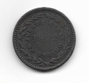 Argentina - Buenos Aires 1 decimo 1822 CJ 1.1