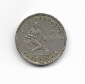 Filipinas 5 cents 1903 KM 164 (USA)