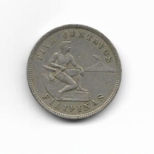 Filipinas 5 cents 1903 KM 164 (USA)