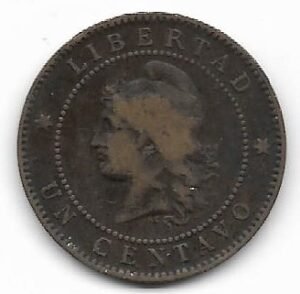 Argentina 1 centavo 1884
