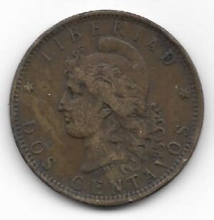 Argentina 2 centavos 1884