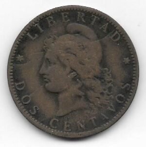 Argentina 2 centavos 1892