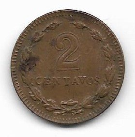 Argentina 2 centavos 1944