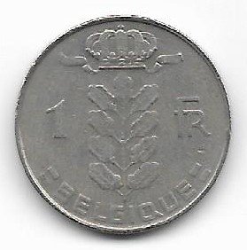 Belgica 1 franc 1972 KM 142.1