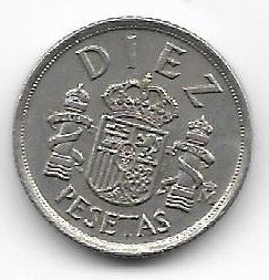 España 10 pesetas 1984 KM 827