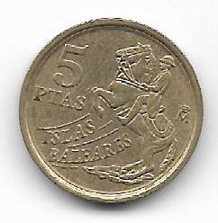 España 5 pesetas 1997 KM 981