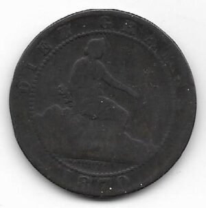 España 10 cmos 1870 KM 663