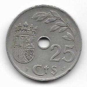 España 25 cmos 1937 Guerra Civil KM 753