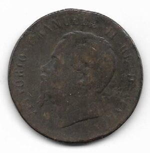 Italia 10 lire 1867 KM 11.5