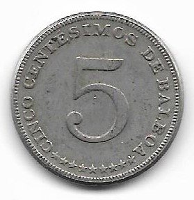 Panama 5 centesimos 1968 KM 23.2