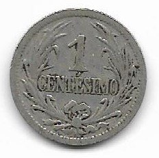 Uruguay 1 centesimo 1901 KM 19