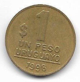 Uruguay 1 peso 1998