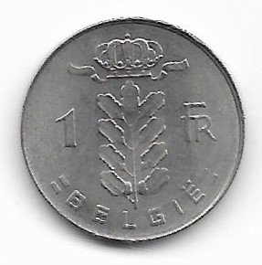 Belgica 1 franco 1975 KM 143.1