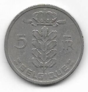 Belgica 5 francos 1949 KM 134.1