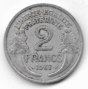 Francia 2 francs 1942 KM 886A.1