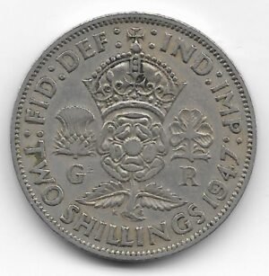 Gran Bretaña Florin 1947 Jorge VI KM 865