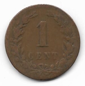 Holanda 1 cent 1878 KM 107.1