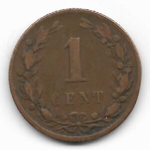 Holanda 1 cent 1900 KM 107.2