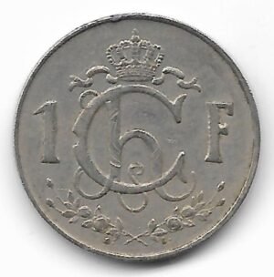 Luxemburgo 1 franc 1962 KM 46.2